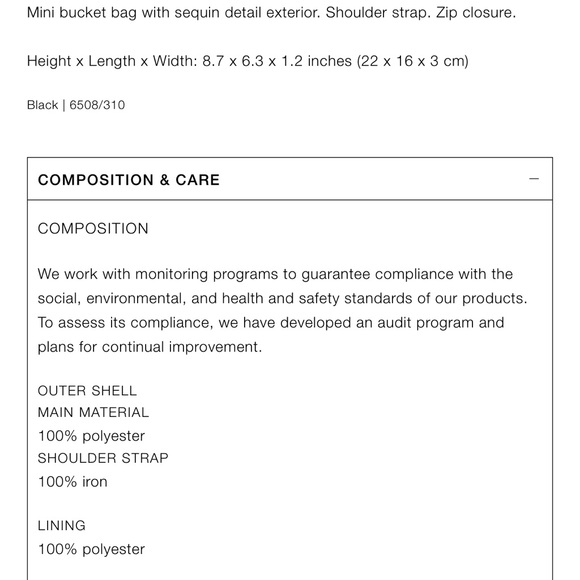 Zara sequin mini bucket bag - Picture 10 of 10